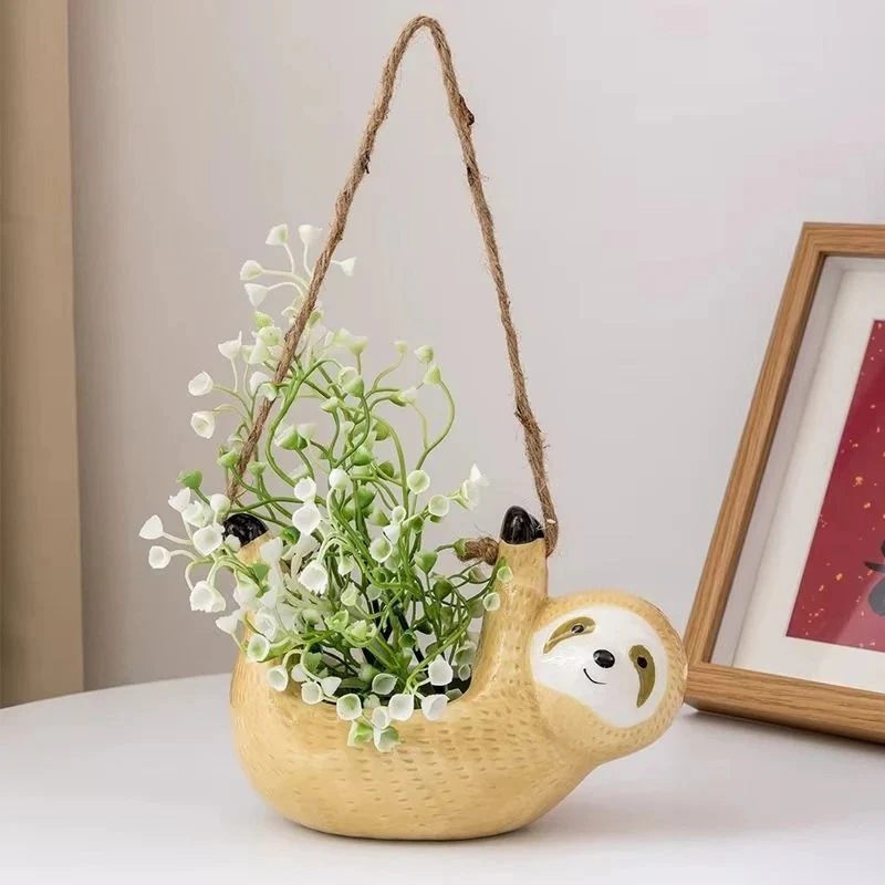 PetalPals – Hanging Flower Pot in Animal Shape with Band - Image 6