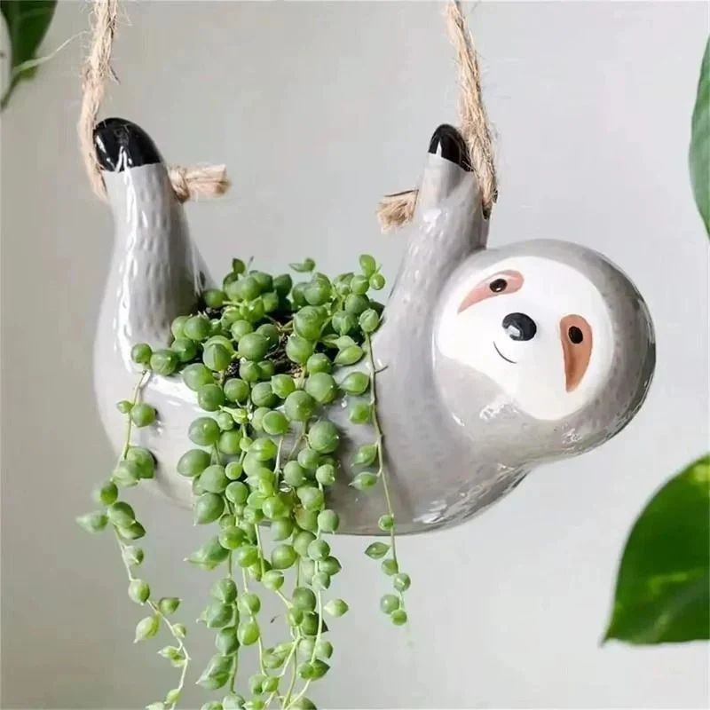 PetalPals – Hanging Flower Pot in Animal Shape with Band - Image 7