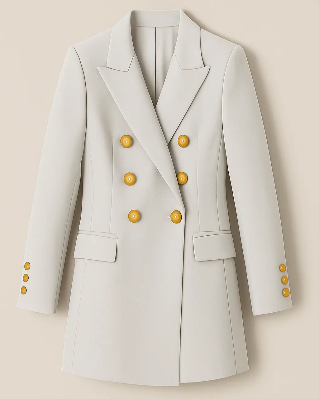 Women's Polyester Blazer Dress with Long Sleeves - Image 5