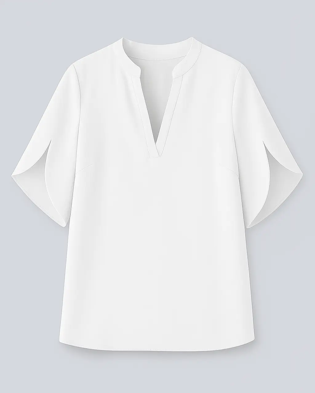 Women's V-neck Blouse made of Polyester-Spandex - Image 5