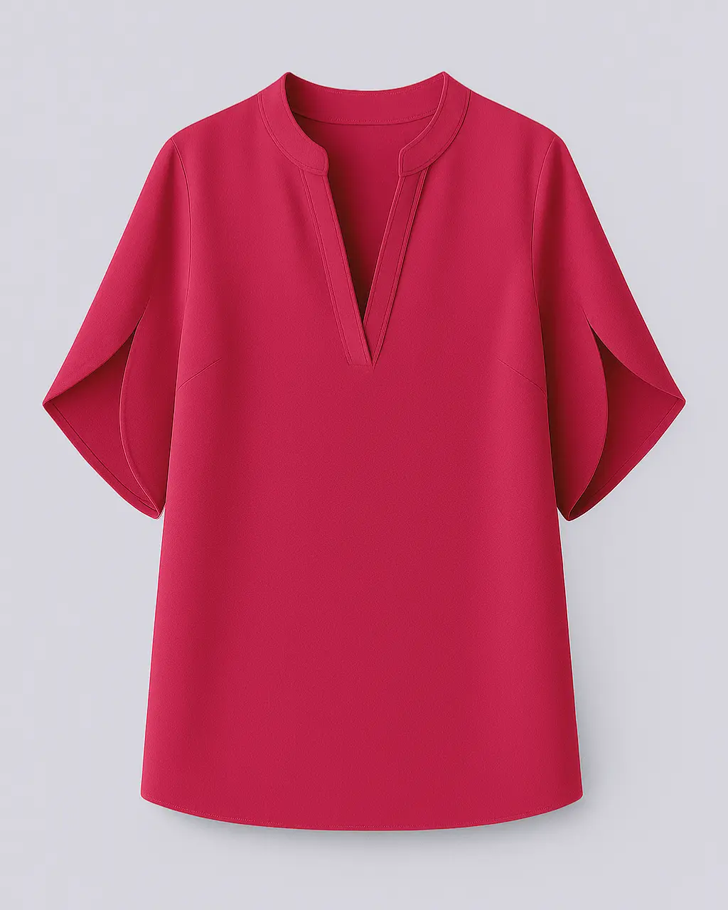 Women's V-neck Blouse made of Polyester-Spandex - Image 6