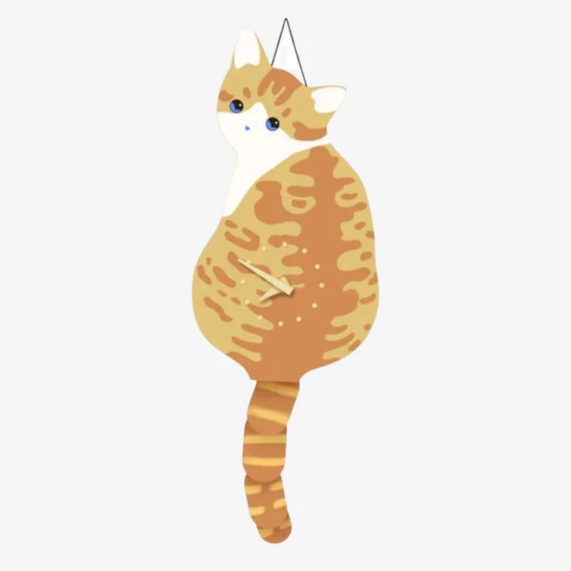 PurrTime – Cat Wall Clock with a Wiggling Tail for Playful Decoration - Image 2