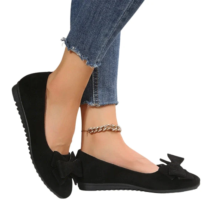 Quinn – Ballerina Shoes with Round Toe & Bow Detail - Image 3