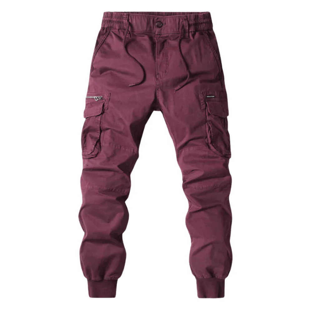 Roel – Cargo Pants with Drawstring Waist and Multiple Pockets | Relaxed Fit for Freedom of Movement | Sleek, Functional, and Everyday Comfort - Image 3