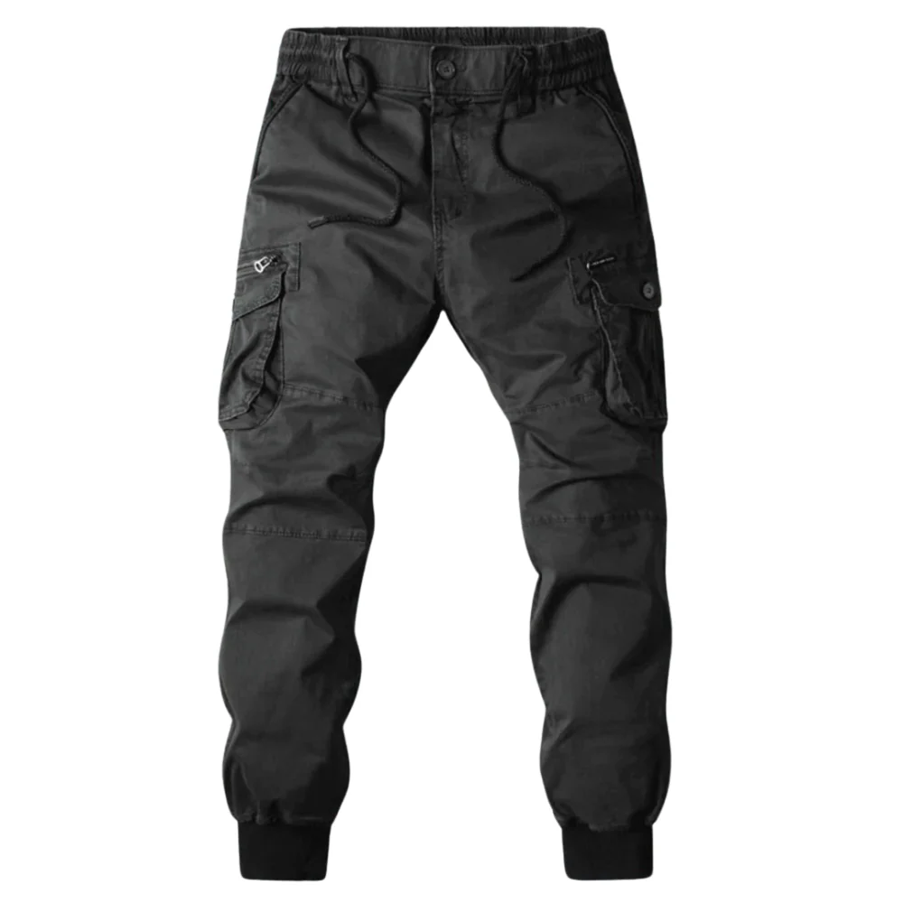Roel – Cargo Pants with Drawstring Waist and Multiple Pockets | Relaxed Fit for Freedom of Movement | Sleek, Functional, and Everyday Comfort - Image 4