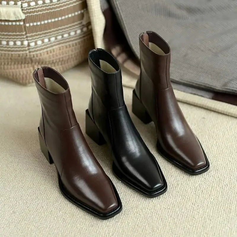 Ruby – Women's High Heel Boots with Zipper Closure - Image 5