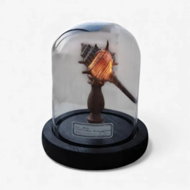 SeaLume – Mini LED Glass Bell Jar Lamp with Sea Mushroom Design - Image 3