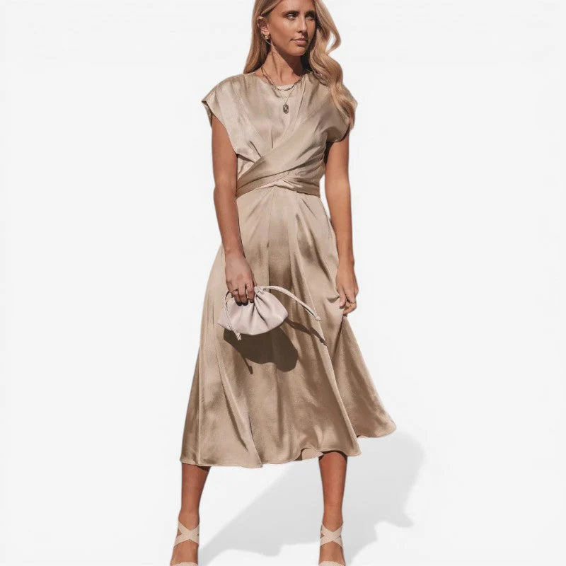 Sleeveless Wrap Waist Dress - Image 3