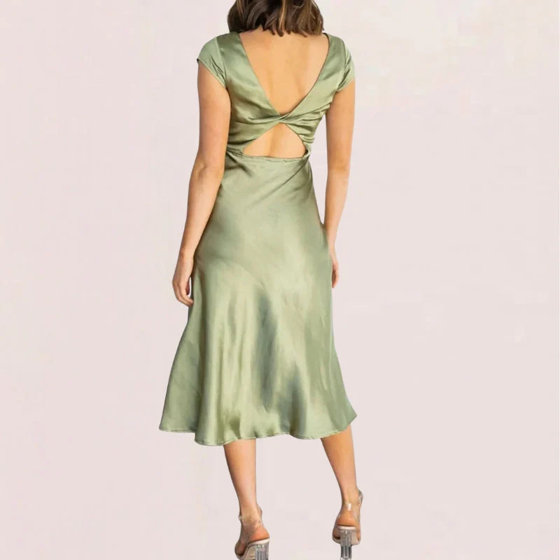 Sleeveless Wrap Waist Dress - Image 7