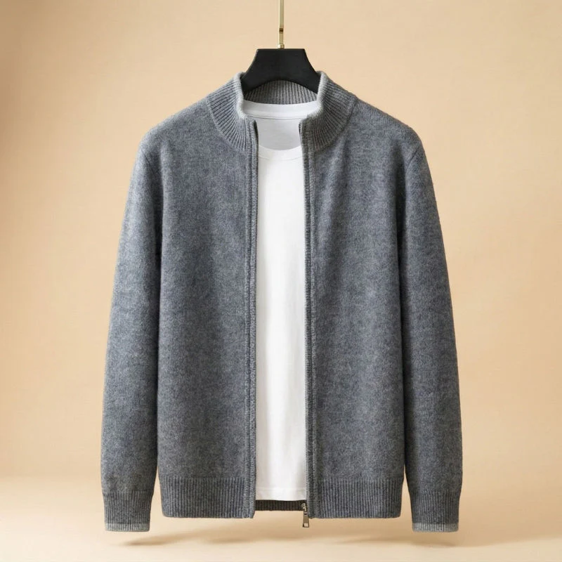 Slim Fit Zip-Up Sweater - Image 4