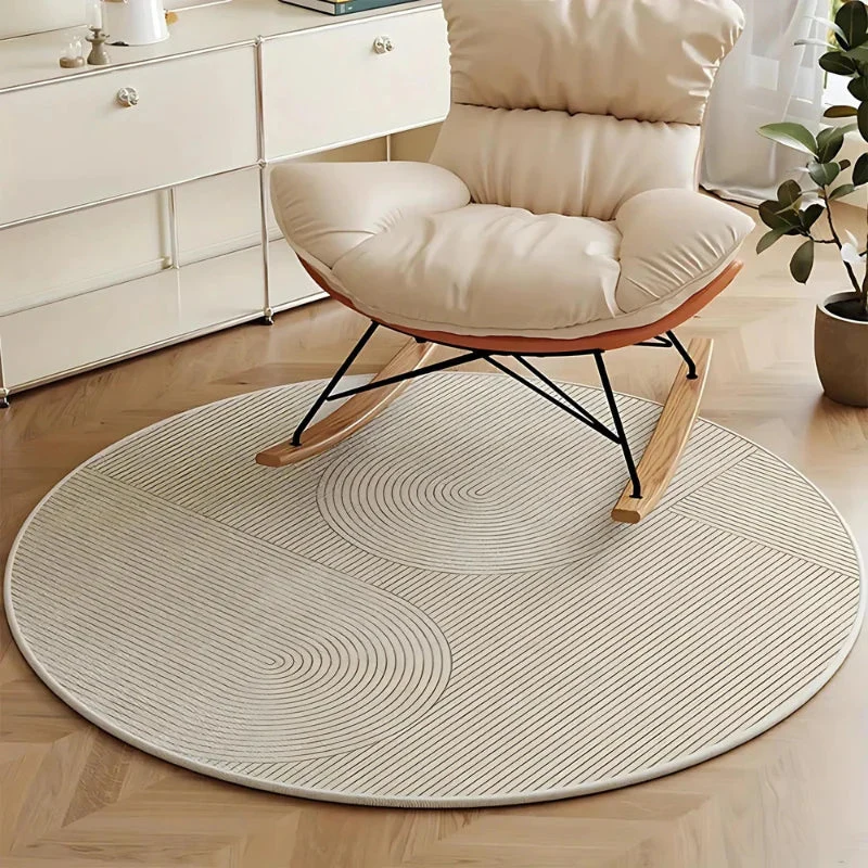 SoftWeave – Modern Round Rug with Braided Design - Image 3