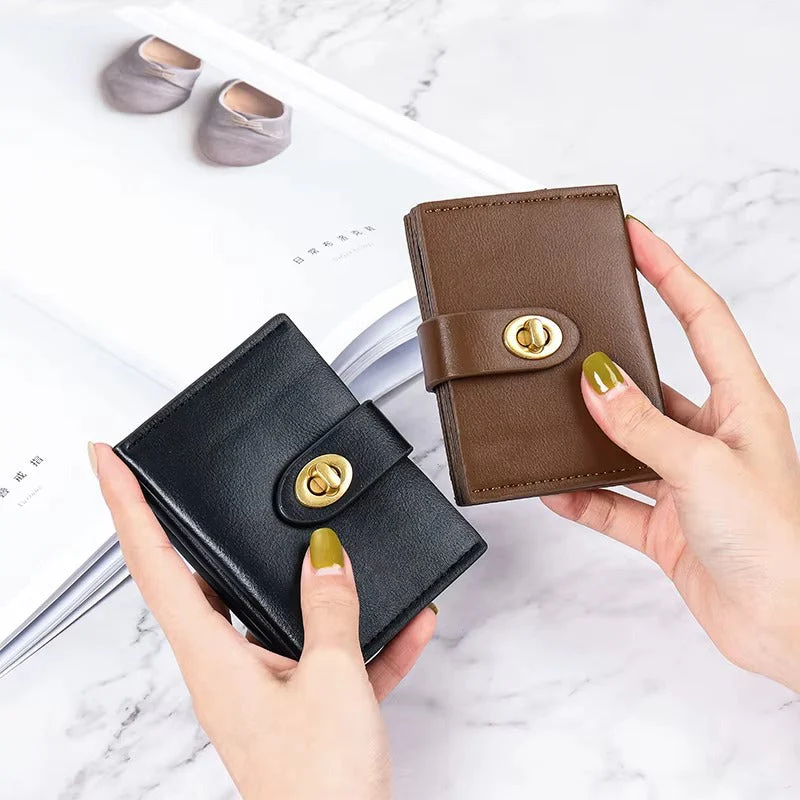 Sophia – Compact Wallet with Hasp Closure and Multiple Compartments - Image 7