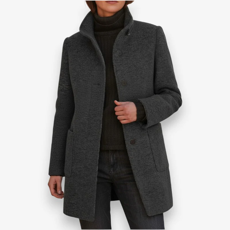 Sophia – Women's Long Sleeve Jacket with Front Pockets - Image 4