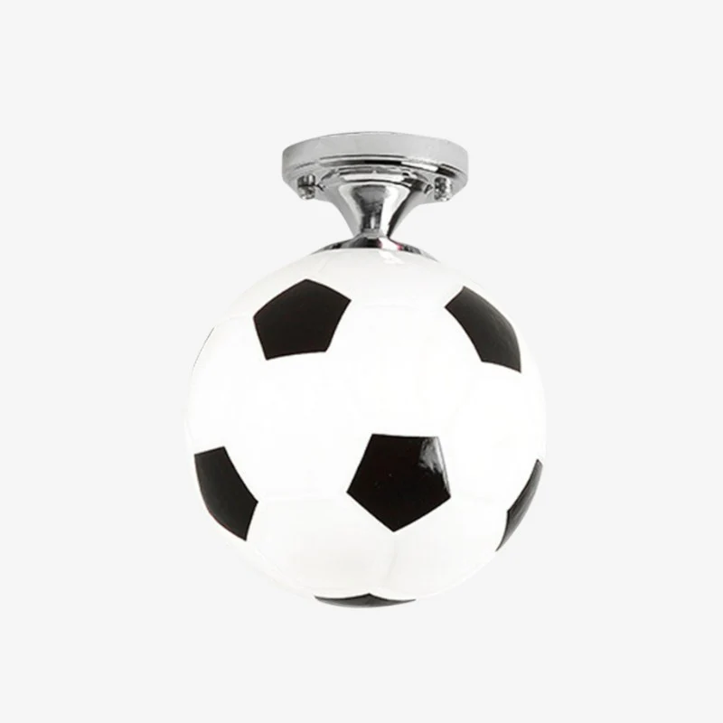 SportGlow – Round LED Ceiling Light with Football-Inspired Design - Image 2