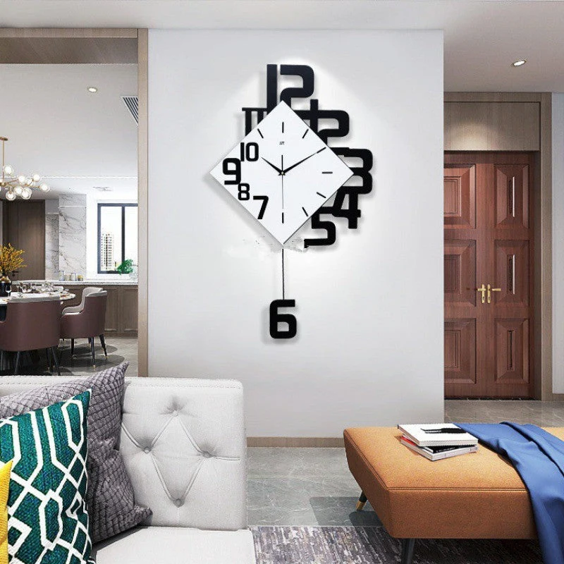 TempoSwing – Square Wall Clock with Pendulum - Image 3