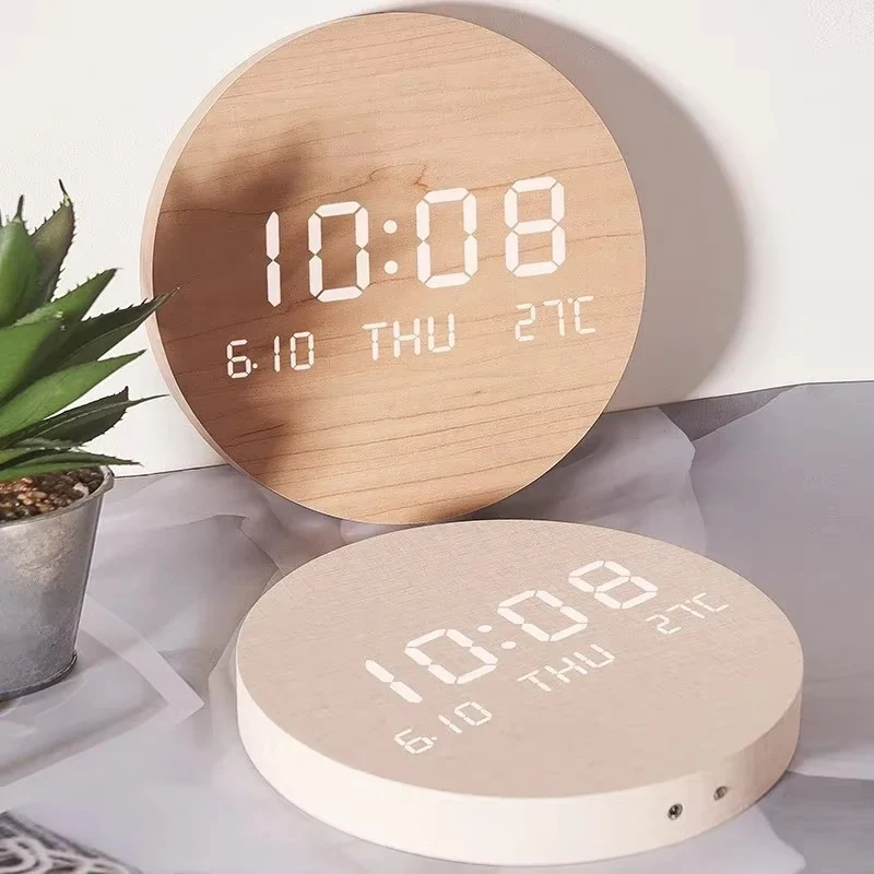 TimeCircle – Round LED Digital Wall Clock with Time and Day Display - Image 4