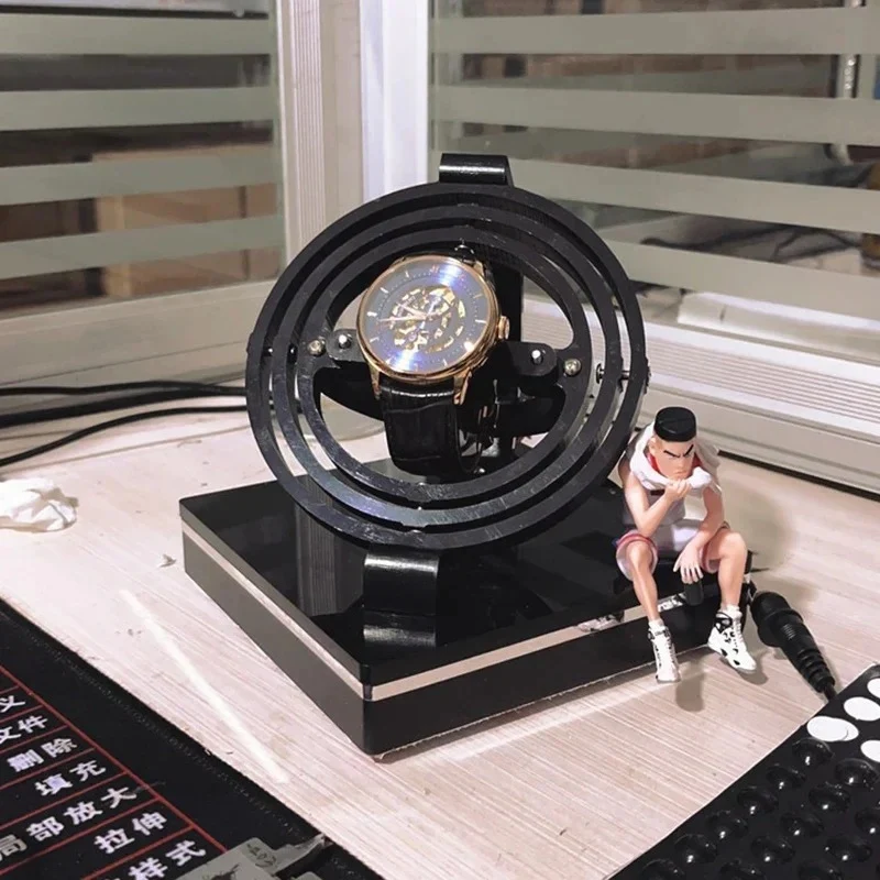 TimeVault – Watch Winder Case with Square Stand & Rotating Mechanism - Image 4