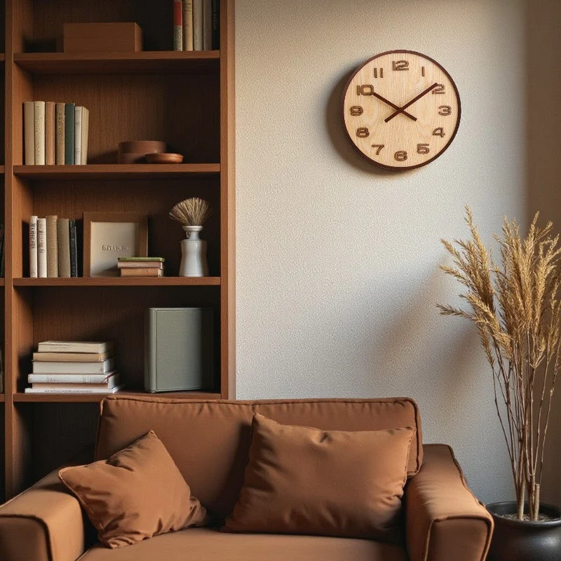 TimeView – Round Wall Clock with Clear Numbers - Image 4