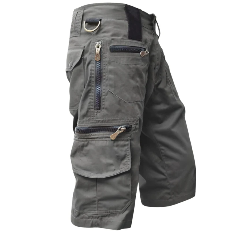 Tobias – Loose-Fitting High-Waisted Shorts + Zipper Pockets - Image 4