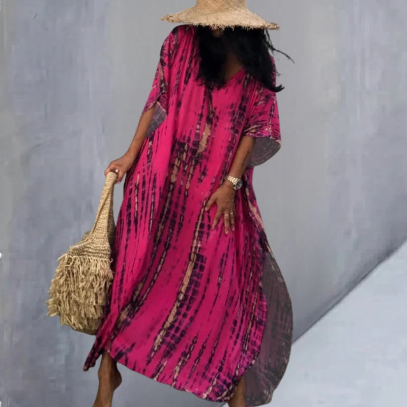 V-Neck Long Sleeve Maxi Dress - Image 11