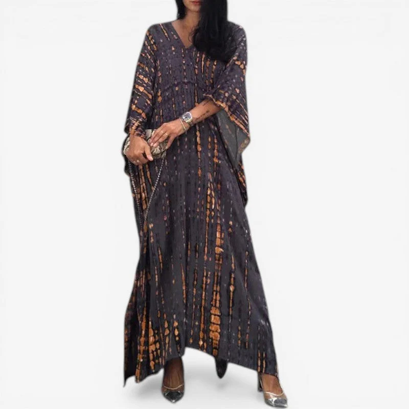 V-Neck Long Sleeve Maxi Dress - Image 7