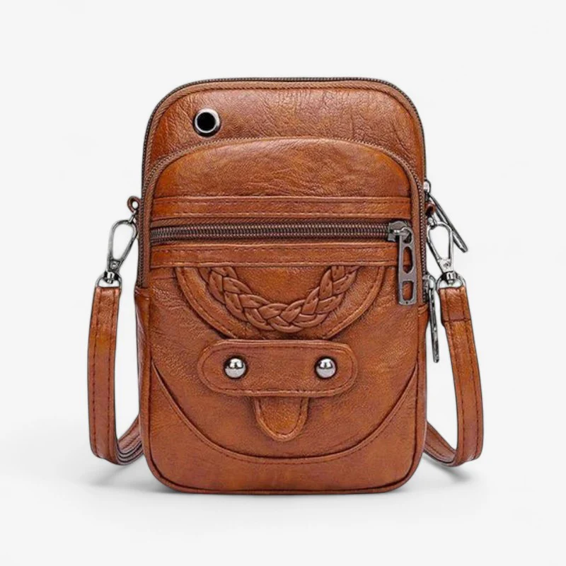 Veena – Crossbody Bag with Multiple Zippers & Adjustable Strap - Image 2