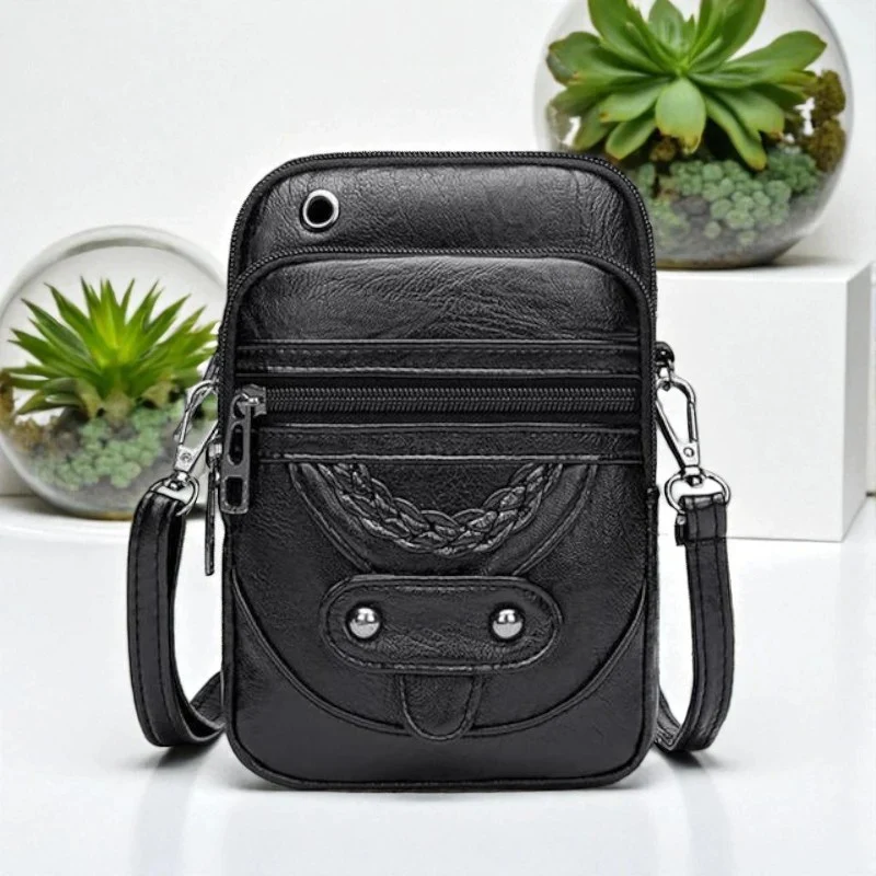 Veena – Crossbody Bag with Multiple Zippers & Adjustable Strap - Image 4