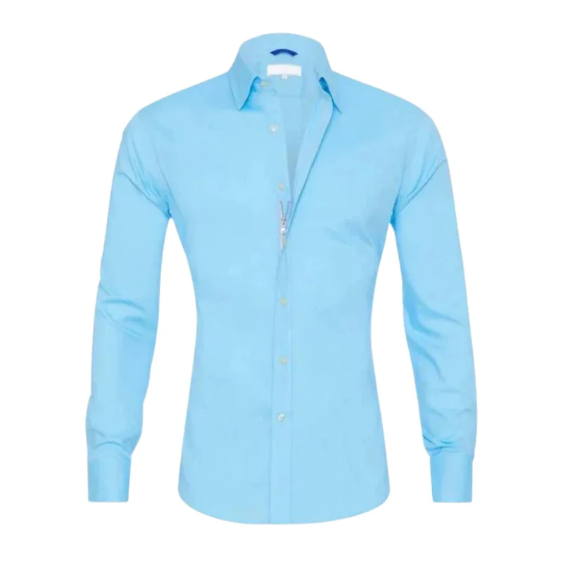 William – Men's Long-Sleeve Shirt & Hidden Zip