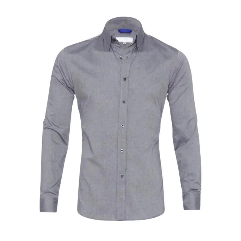 William – Men's Long-Sleeve Shirt & Hidden Zip - Image 3