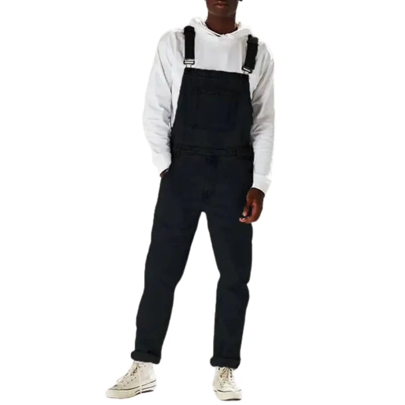 William – Denim Dungaree Jumpsuit with Adjustable Straps and Pockets - Image 2