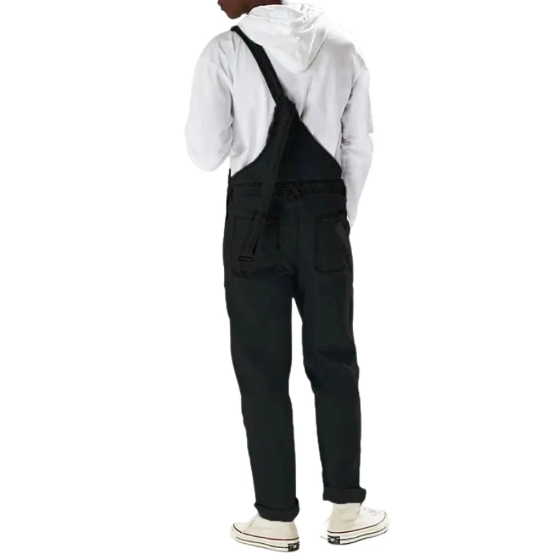 William – Denim Dungaree Jumpsuit with Adjustable Straps and Pockets - Image 3