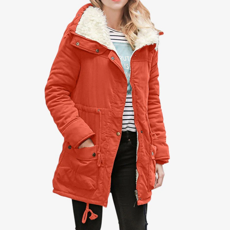 Women Long Sleeve Jacket with Button Front - Image 4