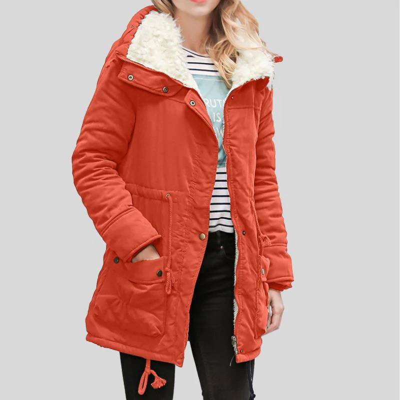 Women Long Sleeve Jacket with Button Front - Image 6