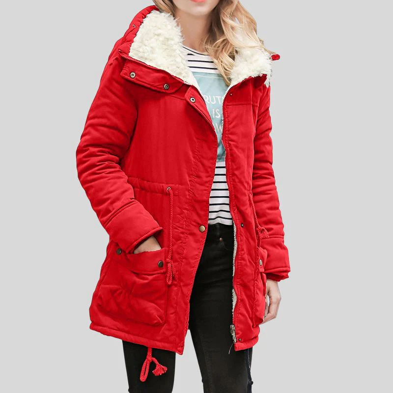 Women Long Sleeve Jacket with Button Front - Image 7