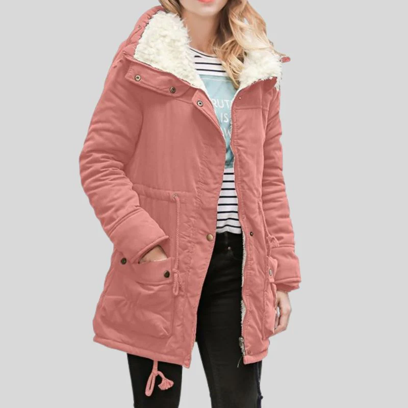 Women Long Sleeve Jacket with Button Front - Image 8