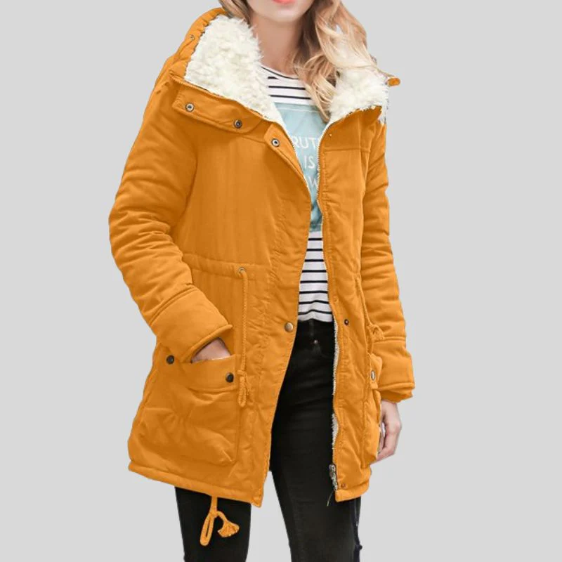 Women Long Sleeve Jacket with Button Front - Image 9