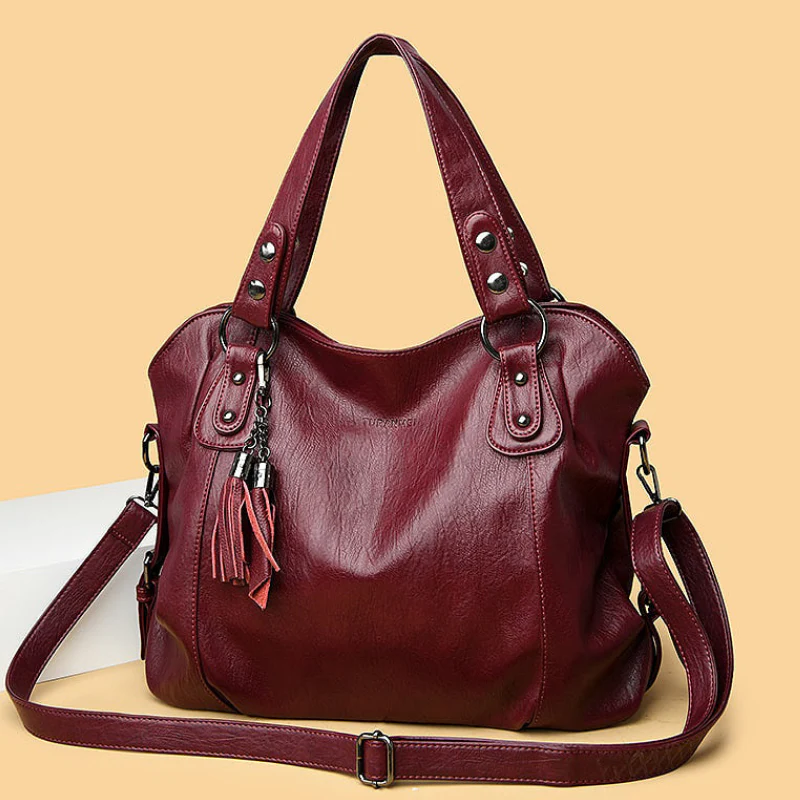 Women’s Handbag with Multi-Compartment Layout - Image 9