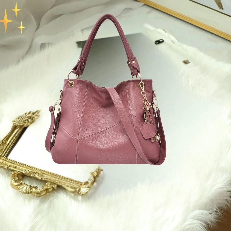 Women’s Shoulder Bag with Adjustable Straps & Zipper Pockets - Image 10