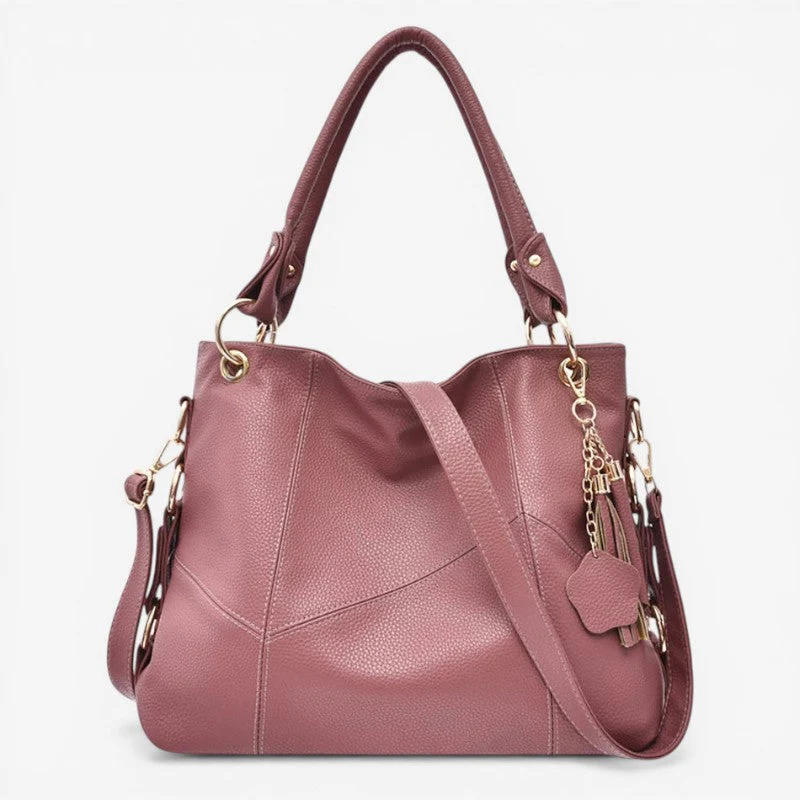 Women’s Shoulder Bag with Adjustable Straps & Zipper Pockets - Image 3
