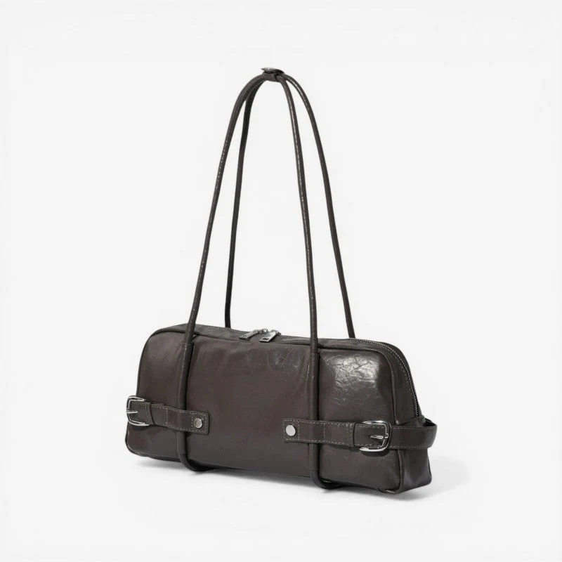 Women Shoulder Bag Long Strap Zipper - Image 3