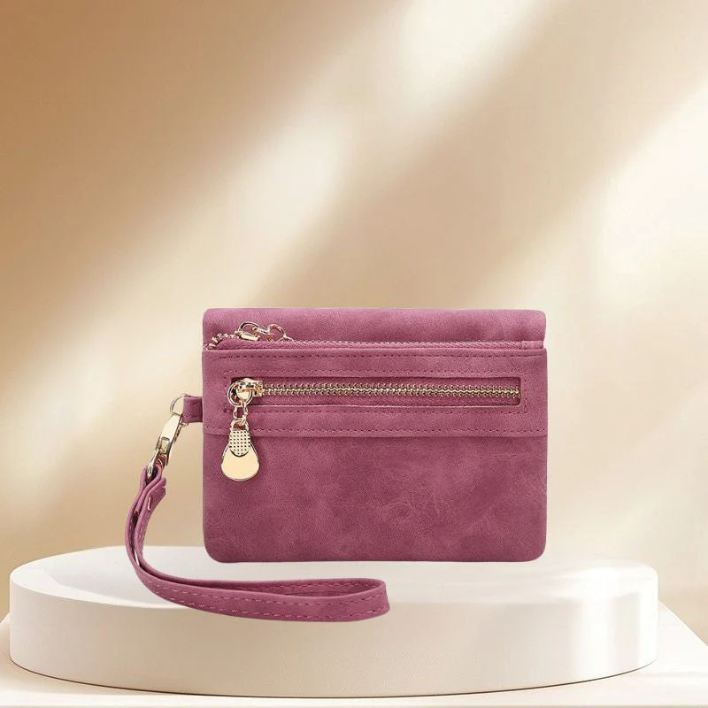 Women Zip Around Wallet Coin Purse Design - Image 11