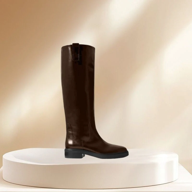 Women's Knee High Boots Low Heel - Image 3