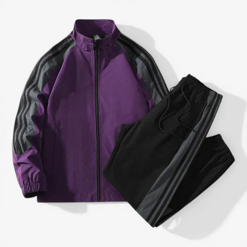Zip-Up Tracksuit Set Jacket & Pants - Image 5